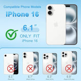 For Iphone 16 6.1" Wallet Case With Card Holder, Shoulder And Wristlet Straps, Soft Pu Leather, Magnetic Snap, Flip Phone Case For Women Men For Apple 16 Rose Gold