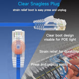 Cat6A Slim Ethernet Patch Cable 1 Ft (24 Pack), Cat6A Patch Cable 28Awg For Da