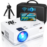 Native 1080P Projector With Wifi And Two-Way Bluetooth, Full Hd Movie Projector For Outdoor Movies, 300" Display Projector 4K Home Theater, Compatible With Ios/Android/Pc/Xbox/Ps4/Tv Stick/Hdmi/Usb