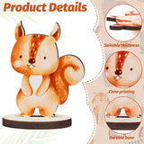 16 Pcs Woodland Animals Wood Table Centerpieces Forest Animals Cutout