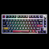 138 Keys Rainbow Keycaps Side Transparent, Oem Profile Pbt Pc Five-Sided Therm