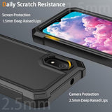 For Cloud Mobile Stratus C8 Phone Case With Tempered Glass Screen Protector,Slim Soft Silicone Full-Body Protective Cover (Cloud Mobile Stratus C8,Black)