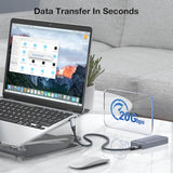 Usb C To Usb C Cable Right Angle 20Gbps Data Transfer 4K@144Hz/60Hz Video Cable 100W Fast Charging High Speed 90 Degree Usb C 3.2 Gen2X2 Compatible With Samsung Thunderbolt 4/3 Macbook Ipad