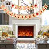 Happy Valentines Day Banner Valentine’S Day Decorations Glitter Heart
