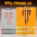 6 Pack Halloween Bloody Pennant Banner Creepy Circus Triangle Flag Decorations