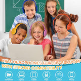 Classroom Headphones Bulk 10 Pack Multi Color for Kids School Students, Wholesale Class Set Durable Earphones for Children Toddler Teens Boys Girls