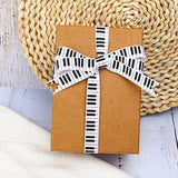 Satin Piano Keys Craft Ribbon,5/8-Inch X 10-Yard,White/Black,Use For G