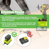 Zdtz Battery Adapter For Ryobi 18V To For Dewalt 20V Max Battery, For Ryobi 18V One+ Battery P107 P108 Convert For Dewalt 20V Tools
