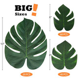 120Pcs Tropical Palm Leaves Plant Imitation Leaf-Hawaiian/Luau/Jungle
