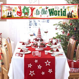 Christmas Joy To The World Fence Banner For Religious Christmas Party Decoration, O Holy Night Nativity Scene Yard Sign Banner For Christian Xmas Decor, Jesus Is The Reason For The Season Welcome Banner