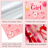 Welcome Home Baby Girl Door Banner, It’S A Girl Welcome Baby Girls Banner, Baby Shower Decorations For Girls, Gender Reveal Baby Shower Door Sign Party Decoration Inside Outside