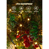 Cluster-Lights-Christmas-Tree-Lights-Outdoor, 1000 Led 50 Ft Christmas Firecrackers String Lights, 12 Modes Timer Remote Waterproof Plug In Twinkle Fairy Lights For Xmas Tree Garland Window Party