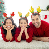 12 Pcs Christmas Headbands, Cute Christmas Head Boppers Party Hats Christmas Reindeer Costume Headbands For Christmas Holiday Party, Christmas Party Accessoriess, Annual Holiday, Photos Booth