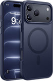 Magnetic iPhone 18 Pro Max Case Dark Blue Protective Phone Cover