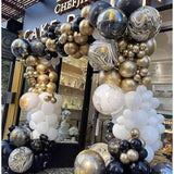 36 Inch Giant Metallic Rose Glod Balloons, 6 Pack Large Round Rose Glod Latex Balloons For Anniversary, Birthday, Christmas, Wedding, Baby Shower Party Decorations
