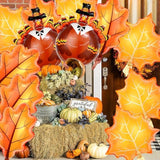 12 Pcs Fall Leaves Turkey Foil Balloons Thanksgiving Autumn Harvest Party Decor