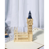 3D Popup Greeting Card Thank You Cards With Envelopes Blank Cards For Birthday,Valentines Day (Big Ben)