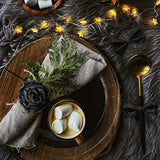 Black Glitter Ribbon Glitter Wired Edge Ribbon 2.5 Inch X 20 Yard Wate