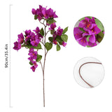 35.43 In 4 Pcs Bougainvillea Artificial Flowers Silk Bougainvillea Branches Bougainvillea Plants Purple Flowers Long Stem Artificial Flowers For Wedding Centerpieces Home Decor(Purple)