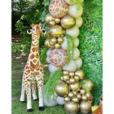 50pcs Giraffe Print Balloons – 12" Jungle Safari Baby Shower Party Decor