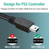 2 Pack 10FT Mini USB Charging Cable for PS3 DualShock 3 Controller PlayStation 3
