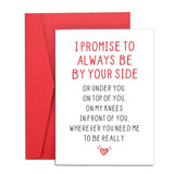 To My Wife Valentines Day Gifts For Her From Husband Greeting Card - Naughty Valentines Card Gifts For Him Boyfriend From Girlfriend, Cute Wedding Anniversary Cards Gift For Fiancee Fiance Bride Groom