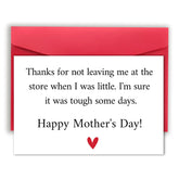 Happy Mothers Day Gift For Mom, Funny Mother'S Day Card From Son Daughter For Her, Thank Mom Greeting Card