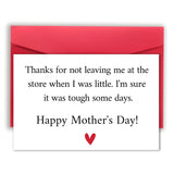 Happy Mothers Day Gift For Mom, Funny Mother'S Day Card From Son Daughter For Her, Thank Mom Greeting Card