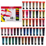 Standard Series Acrylic Paint Set For Beginners | Sample Set (48 X 20 Ml Tubes) | Base Colour Selection