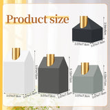 4 Pcs Christmas Wood Advent Candle Holders, Wooden Wreath Candlestick Holders For Advent Xmas Table Centerpiece Home Decor, Different Heights 3.54 Inch, 4.33 Inch, 5.12 Inch, And 5.91 Inch