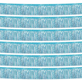 6 Pack 10 Feet Foil Fringe Garland Metallic Tinsel Streamers Banner Wall Hanging Curtain Backdrop Banner For Parade Floats, Thanksgiving, Christmas, Birthday, Halloween Party Decorations(Light Blue)