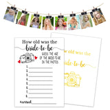 Bridal Shower Games - How Old Is The Bride Wedding Shower Games For Guests - Bachelorette Party Games For 40 Guests