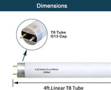 10 Pack F32T8 32W 48 Inch Fluorescent Light Bulbs 4100K Cool White G13 Medium Bi Pin Base