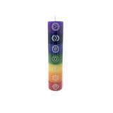 7 In 1, 7 Chakra Unscented Candle, 7" X 1.5" - Aromatherapy Candle Set For Meditation, Yoga, And Relaxation - Hand-Poured Multi-Colored Candles – Pack Of 7