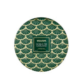 Voluspa Noble Fir Garland, 3 Wick Tin Candle, 12oz, 40 Hour Burn Time, Coconut Wax Candle for The Home, Poured in The USA