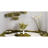 Artificial Leaf Stem Flower Little Lotus Branches Fake 6Pcs 24" Plastic Plants For Vase Stuffing Flower Arrangement Garland Wedding Bouquets Home Centerpieces Decorations (Olive Green)