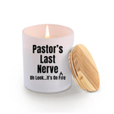 Pastor'S Last Nerve Oh Look It'S On Fire Candle Pastors Gift Minister Church Leader Scented Candles Home Office Jar Candles Lavender Scent Soy Wax Candle 9.5 Oz