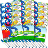Sesame Street Imagine Ink Coloring Book Set For Girls Boys - 12 Pack No Mess Coloring Books | Elmo Sesame Street Party Supplies
