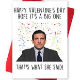 Sweet The Office Michael Scott Themed Valentine'S Day Card For Tv Show Fans, Friends, Funny Vlantines Day Gifts For Women Men