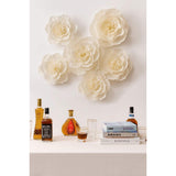 Giant Crepe Paper Flower Decorations For Wall, Wedding Backdrop, Valentine'S Day, Nursery Wall Decorations, Bridal Shower,Birthday Party (Beige, Set Of 6, No Assembly Required)