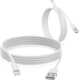 2 Pack Apple MFi Certified Lightning to USB Cable 6FT Fast Charging Cord for iPhone iPad