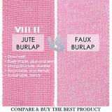Pink Burlap Ribbon 2.5 Inch Natural Jute Burlap Ribbon Light Pink Ribb