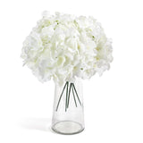 46 Pcs Hydrangea Artificial Flowers Silk Hydrangea Heads With Stems, Ivory Artificial Hydrangea Flowers For Diy Wedding Centerpiece, Garden, Home, Party, Baby Shower Decor