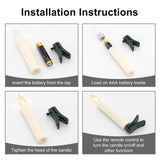 10 Pcs Flameless Led Taper Candles Battery Operated Christmas Tree Candle Lights?Clip On Electric Fake Candles With Remote Timer For Holiday Home Garden Wedding Parties Birthday Decor