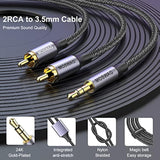 Rca Cable 3.3Ft/1M, 3.5Mm Male To 2Rca Male Stereo Audio Adapter Dual Shielded