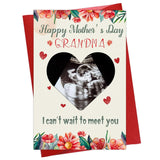 Happy First Mothers Day Card For Grandma, First Grandma Mothers Day Card With Sonogram Picture Insert, 1St Mothers Day Gift Card For New Grandma First Time Grandma Grandma To Be