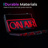 ON AIR Neon Sign LED USB Streaming Light for Gaming Studio Recording Room Decor