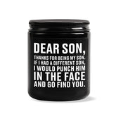 Son Gifts From Mom Dad, Birthday Gifts Ideas For Son Adult, Cool Fathers Christmas Valentines Graduation Wedding Gift For Sons - Sandalwood Scented Candles For Men