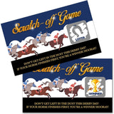 50 Pack Horse Race Scratch Off Cards, Kentucky Horse Derby Scratch Game For Birthday Party, Kentucky Derby Themed Party Supplies, Racing Raffle Tickets Lottery Game For Baby Shower Group Game