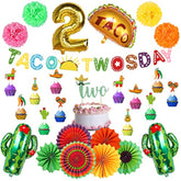 Taco Twosday Fiesta Party Decor Kit: 2nd Birthday, Cinco de Mayo
